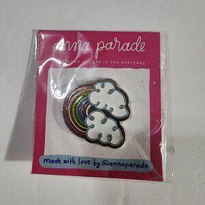 anna parade Rainbow with Clouds enamel Pin gay pride LGBTQ+ New